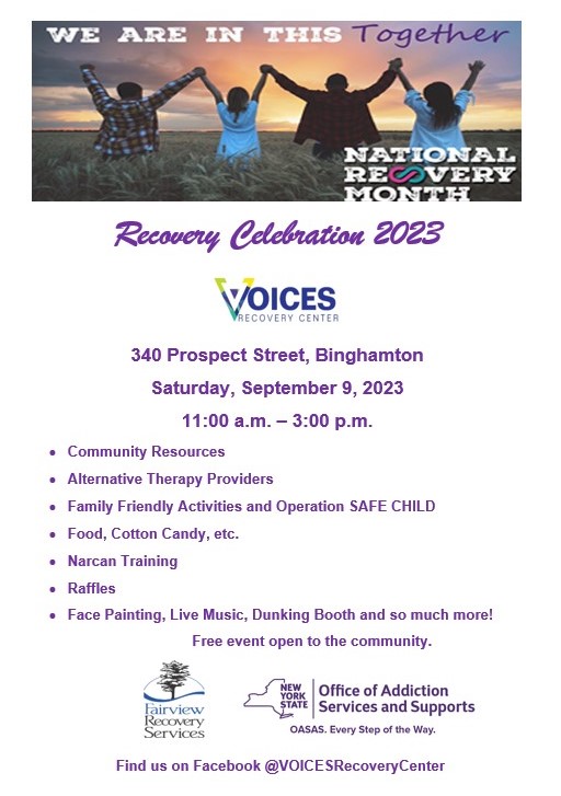 Please join us for Recovery Celebration 2023